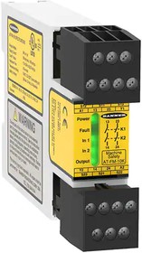 Фото 1/2 AT-FM-10K, Safety Controllers Safety Relay Module for Two-Hand Control Buttons; Supply Voltage: 24 V ac/dc; Safety Input: Two Buttons With C