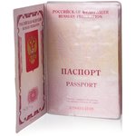 Обложка для листа паспорта, 128х87 мм, ПВХ, прозрачная, ДПС, 1361.К