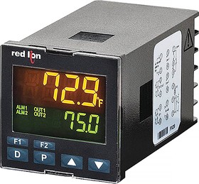 PXU100B0, PXU Panel Mount PID Temperature Controller, 48 x 48mm, 1 Output Relay, 24 V dc Supply Voltage PID Controller