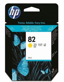 Картридж HP Designjet 500/500+/500ps/ 500ps+/800series, желтый, водорастворимый тип, 69 мл. C4913A (№82)