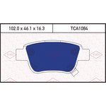 TCA1084, Колодки тормозные дисковые задние