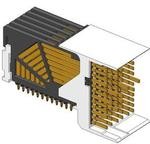 10052824-101LF, AirMax VS®, Backplane Connectors, 4-Pair, 72 -position, 2mm pitch, 6 column, 2 Walls, Right Angle Header