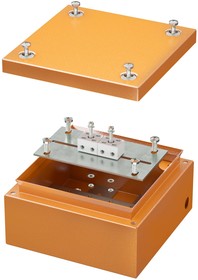 Коробка ответвительная FS150х150х80мм 4р 450В 6А 4кв.мм с гладкими стенками и клеммн. IP66 сталь. DKC FSB30404