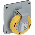 2CMA100435R1000,CONN, MAIN SOCKET, 2P3W, 20A, 130V, YEL