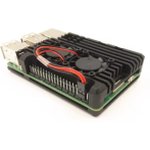 Aluminum Case for Raspberry Pi 5, Dual Fans [Black], Aluminum Case for Raspberry ...