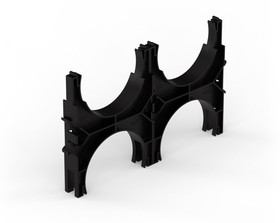 Кластер для двустенных труб d125 мм, двойной, двухсторонний (60 шт/кор) Промрукав