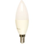 25943, Лампа светодиодная LED 11вт E14 дневной матовая свеча