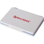 Штемпельная подушка BRAUBERG, 120х90 мм (рабочая поверхность 105х65 мм) ...