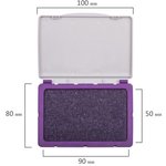 Штемпельная подушка BRAUBERG, 100х80 мм (рабочая поверхность 90х50 мм) ...