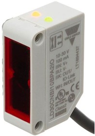 LD30CNBI10BPA2IO, Diffuse Photoelectric Sensor, Block Sensor, 1 m Detection Range IO-LINK