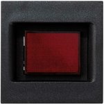 Индикатор напряжения Simon, красная подсветка, K45, 45х45мм, графит KL05-14