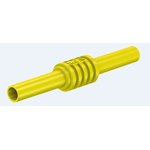 66.9123-24, Yellow, Female Banana Coupler With Brass contacts
