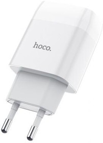 Фото 1/3 (6931474712899) зарядное устройство HOCO C72A Glorious 1xUSB-A, 5V, 2.1A, белый