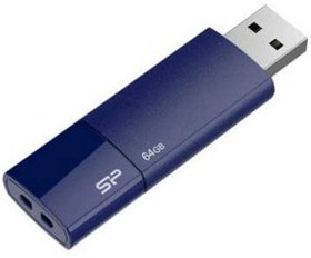 Фото 1/4 USB Flash накопитель 64Gb Silicon Power Ultima U05 Blue (SP064GBUF2U05V1D)