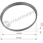 300.015, 300.015_шайба! промежуточное кольцо ступицы D131xD137x11.5mm \BPW 8-9тон