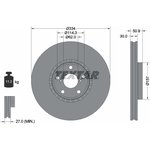 92147803, Диск тормозной передний левый LEXUS GS 3.0/4.3 05- с покрытием PRO