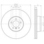 92178403, Диск торм.пер.LAND ROVER RANGE ROVER III 3.6TD-5.0 09=  PRO