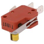 1006.1511, Micro Switch 1006, 10A, 1CO, 1.25N, Long Roller Lever