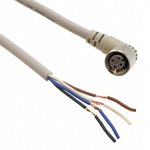 XS2FD422D80F, CBL 4POS PLUG RA TO WIRE 6.56'