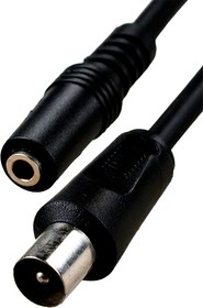 4-346, переход тв штекер - 3.5мм гнездо моно с кабелем 3c2v 0.3м