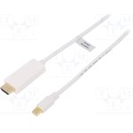 CV0122, Кабель, DisplayPort1.2, вилка HDMI, вилка mini DisplayPort, 1м