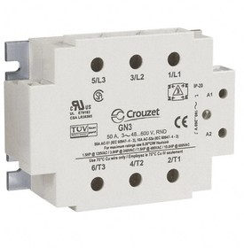 Фото 1/3 GN325DSZ, Solid State Relay Three Phase, GN3, 3NO, 25A, 600V, Screw Terminal