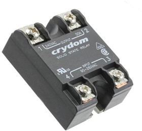 D1240-10, Solid State Relay - 3-32 VDC Control - 40 A Max Load - 24-140 VAC Operating - Instantaneous - Screw Termination - ...