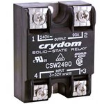 CSW2410-10, Solid State Relay - 3-32 VDC Control - 10 A Max Load - 24-280 VAC ...