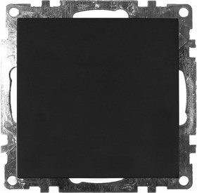 Выключатель 1-клавишный механизм 250В, 10А, серия Катрин, GLS10-7103-05, черный 39603