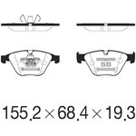 SP2210, SP2210_колодки дисковые пер.!\ BMW E65/E66 3.5i/4.5i/3.0D/4.0D 01