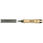Стамеска (8 мм, деревянная ручка) YT-6241