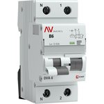 Дифференциальный автомат AVERES DVA-6, 1P+N, 6А, 30мА, 6кА rcbo6-1pn-6B-30-a-av