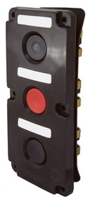 ПКЕ 122-3 У2, красная и две черные кнопки, IP54 TDM