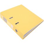 Папка-регистратор A4 75 мм полипропилен/бумага желтый разборная сменный карман ...