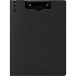 Папка-планшет 64513 DK-GREY A4 полипропилен вспененный темно-серый с крышкой ...