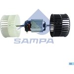206.086, Мотор отопителя MERCEDES MAN c крыльчатками SAMPA