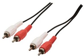 CAGB24200BK20, Audio Cable, Stereo, 2x RCA Plug - 2x RCA Plug, 2m