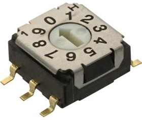 428542320810, Rotary DIP Switch Arrow-Shaped Slot 10-Pos Gull Wing Terminal