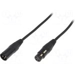 FC619105, Audio / Video Cable Assembly, XLR Plug, 3 Way, XLR Socket, 3 Way ...