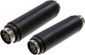 2-320, переходник MINI DIN 4 pin(S-VHS)гнездо - MINI DIN 4 pin(S-VHS)гнездо пластик