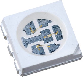 FM-T5050UGK-520D, светодиод SMD 5050 PLCC зеленый 110гр 520 нм 3600 мКд