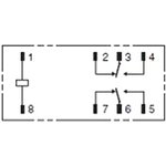 G2RL-24 4 DC8, Универсальное реле, серия G2RL, силовое, без защелки, DPDT, 48В DC, 8А