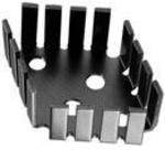 501303B00000G, Heat Sink Passive TO-3 Shaped Basket Screw Mount Aluminum 12°C/W Black Anodized