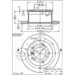 08.7725.10, Диск тормозной задн MERCEDES-BENZ: SPRINTER 2-t c бортовой ...