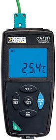 C.A 1821, Thermocouple Thermometer, 1 Inputs, -250 ... 1767°C