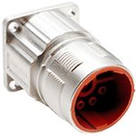 MB2LLN0800, Circular Metric Connectors REC.,STR,8POS(4+4) FLANGE,EXT,CHECKMATE