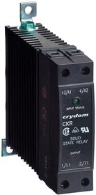 CKRD6010-10, Solid State Relay w/Heat Sink - 4-32 VDC Control - 10 A Max Load - 48-660 VAC Operating - Instantaneous - LED Inp ...