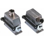 70367200, H-B Heavy Duty Power Connector Hood, 24 Contacts, PG29 Thread, Side Entry