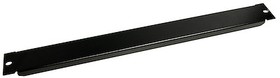Фото 1/2 BLANKB1, Black Steel Blanking Panel, 1U, 482 x 44mm