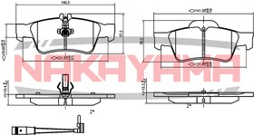 HP8444NY, Колодкитормозные дисковыекомплект